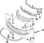 6204042U00 - : Center Bracket for INFINITI: I30 Image