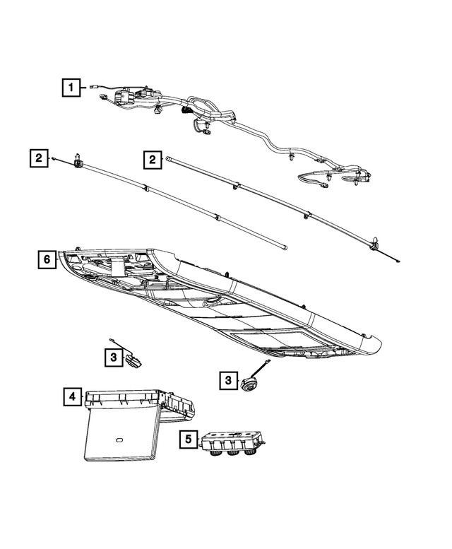68086999AB - Electrical: Overhead Console Wiring for Mopar Image image