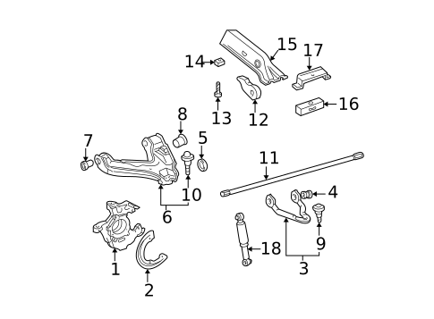 Suspension Components for 1997 GMC K1500 Pickup #0