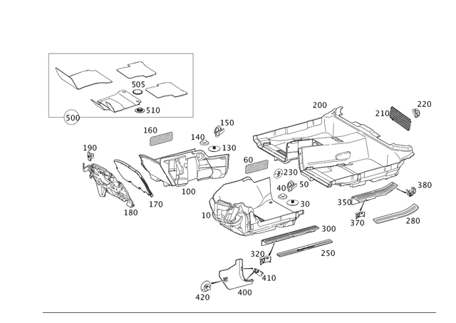 9982077 - Trim: Snap Fastener for Mercedes-Benz Image