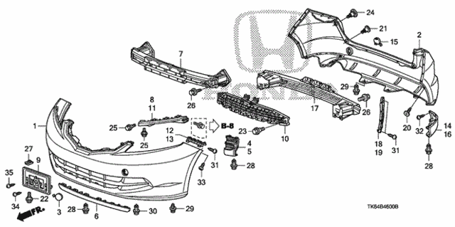 Bumpers (1) for 2012 Honda Fit #0