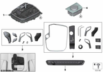 61315A1DF80 - Retrofitting / Conversion / Accessories: Repair Kit Center Console Control Panel for BMW Image