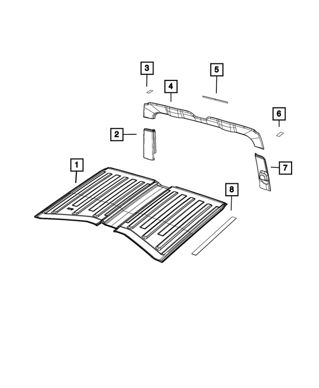 6CE58TX7AI - Interior Trim: Headliner for Mopar Image