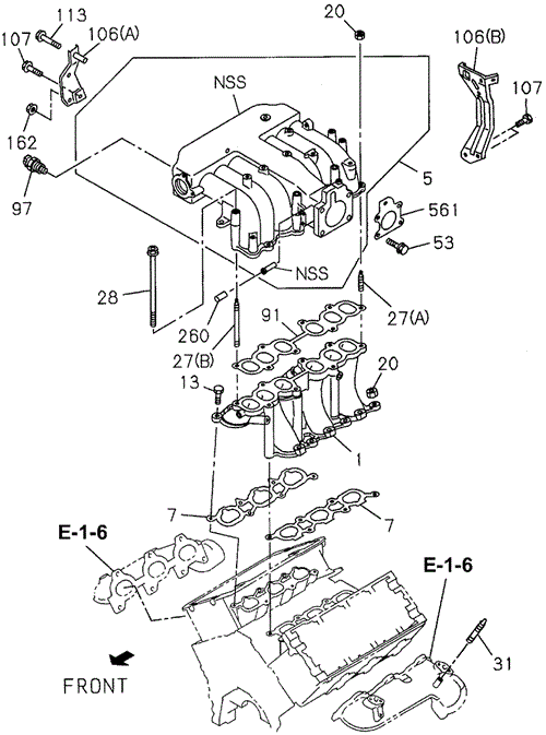 Inlet Manifold for 1996 Acura SLX #0