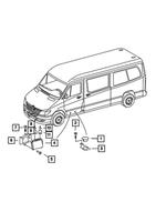« 68078168AA – Electrical : Assistance Stationnement Module pour Mopar Image »