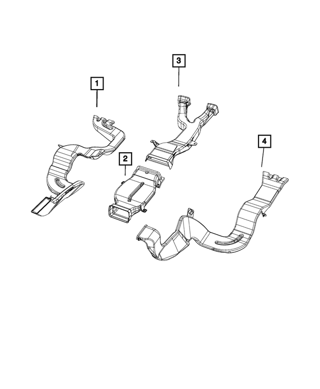 « 68277060AA – Air Conditioners and Heaters : Plancher Conduit pour Mopar Image »