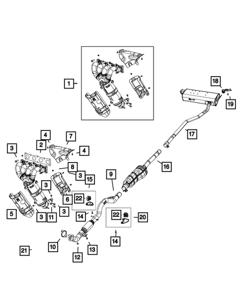 Exhaust System for 2018 Jeep Compass #0