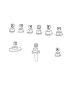 6502720 - Electrical: Hex Flange Lock Nut for Mopar Image