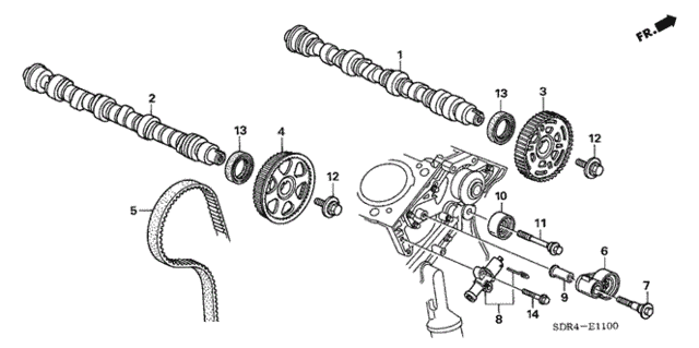 Camshaft - Timing Belt for 2007 Honda Accord #0