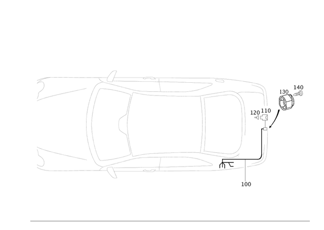 2095401433 - Trailer Coupling: Electric Line for Mercedes-Benz: CLK320, CLK350, CLK500, CLK55 AMG, CLK550, CLK63 AMG Image image