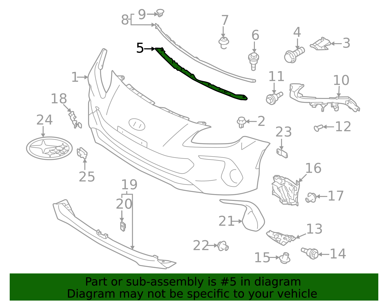 2022-2025 Subaru BRZ Upper Plate 57722CC000 | Subaru Parts Store