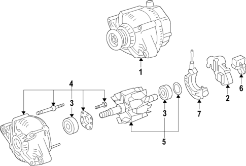 Alternator for 2003 Toyota Avalon #0