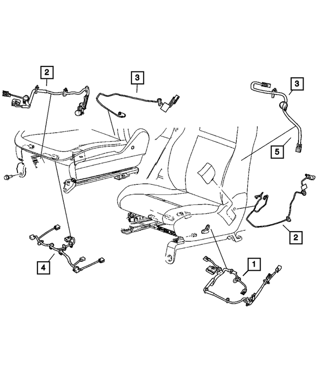 68024759AC - Electrical: Seat Wiring for Mopar Image image