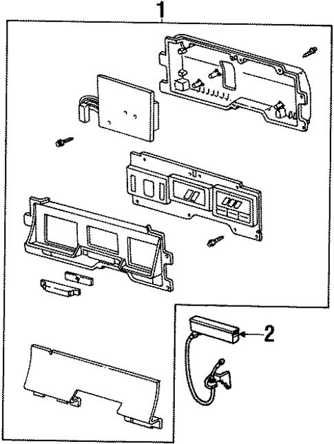 Cluster & Switches for 1996 Mercury Grand Marquis #1