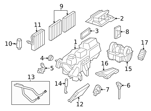 Evaporator & Heater Components for 2021 Mercedes-Benz Metris #2