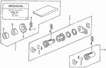 6721SH3415 - Electrical/Exhaust/Heater/Fuel: TUMBLER KIT, KEY CYLINDER for Honda Image