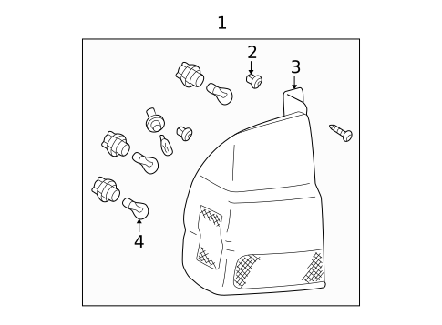Tail Lamps for 1998 Mitsubishi Montero Sport #0