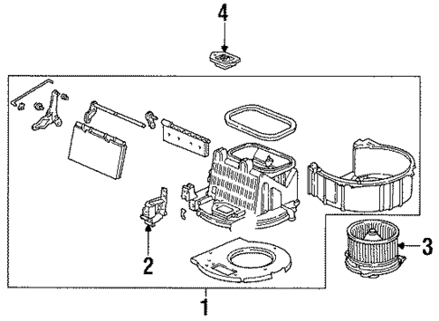 Blower Motor & Fan for 1997 Honda Odyssey #0