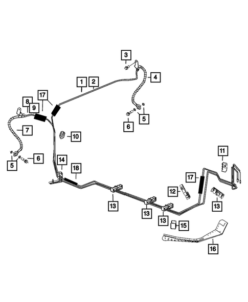 Hydraulic Control Unit, Brake Tubes and Hoses for 2018 Dodge Charger #0