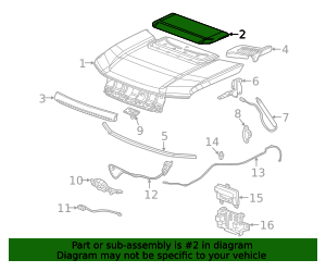 2022-2026 GMC Center Molding 85576469 | Capital Chevy Parts