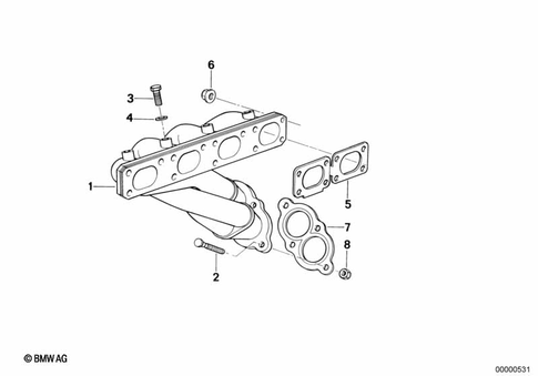 Exhaust Manifold for 1990 BMW 318is #0