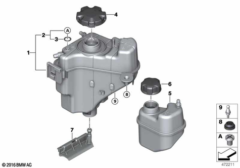 Expansion Tank for 2017 BMW 330iX #0