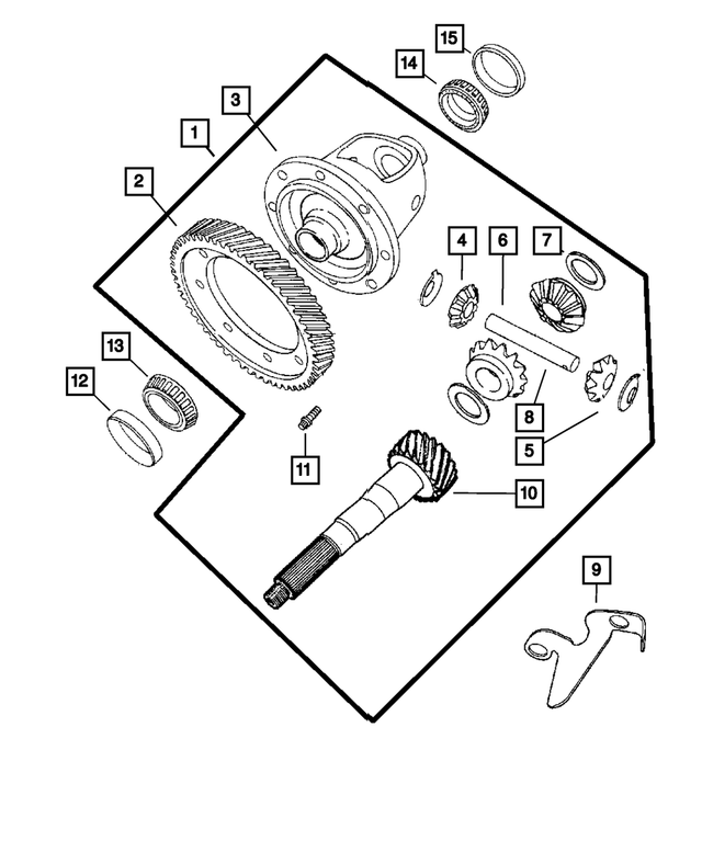 4800241AA - Automatic Transaxle 4 Speed: Transaxle Differential for Mopar Image