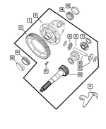 4800241AA - Automatic Transaxle 4 Speed: Transaxle Differential for Mopar Image