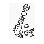 59115389P - Engine: Oil Filter Housing for Audi: A6 Quattro, A7 Quattro, A8 Quattro, Q5, Q7 Image