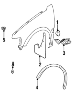 8973944271 - : Wheel Opening Molding for Isuzu Image