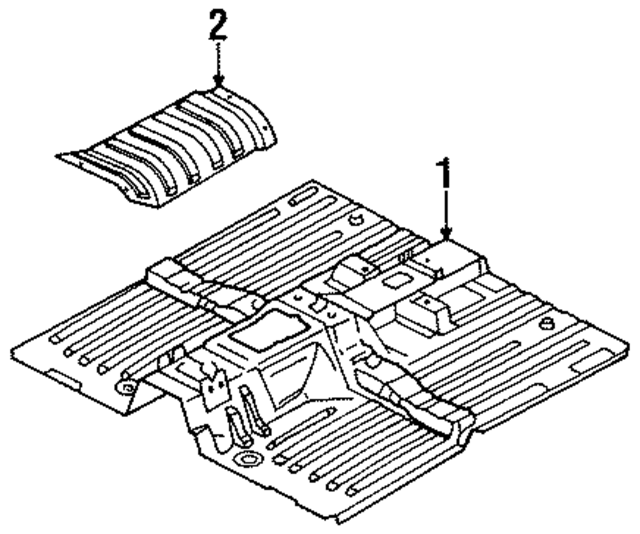 K01F5360X - : Front Floor Pan for Kia Image