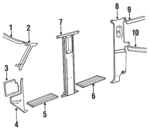 E8TZ1503598D - Body: Windshield Trim for Ford: Bronco, F-150, F-250, F-350, F-Super Duty Image