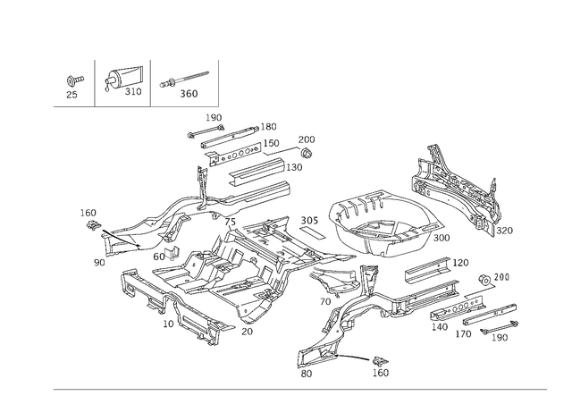 2206110111 - Substructure: Cover Plate for Mercedes-Benz Image image