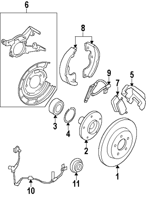 Rear Brakes for 2008 Mercury Mariner #2