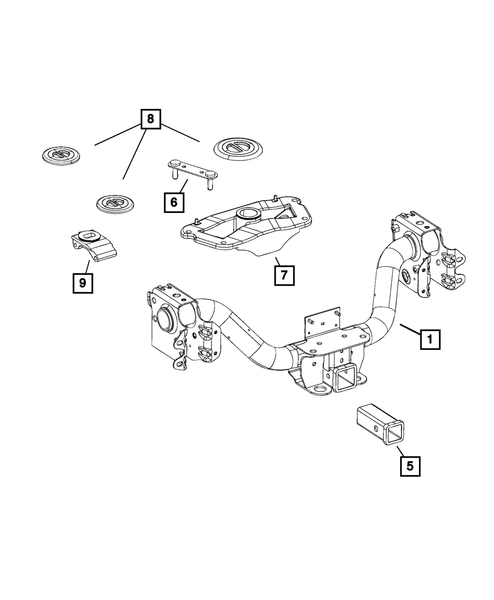 Tie Down Bracket, Front - Mopar (68349563AB)