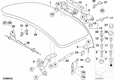 Trunk Lid for 2000 BMW Z8 #0