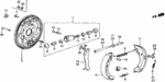 43153SV4505 - Chassis: SHOE, RR. BRAKE for Honda Image