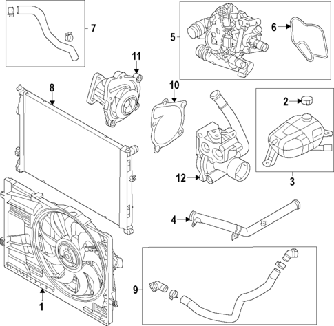 Radiator & Components for 2024 Hyundai Sonata #1