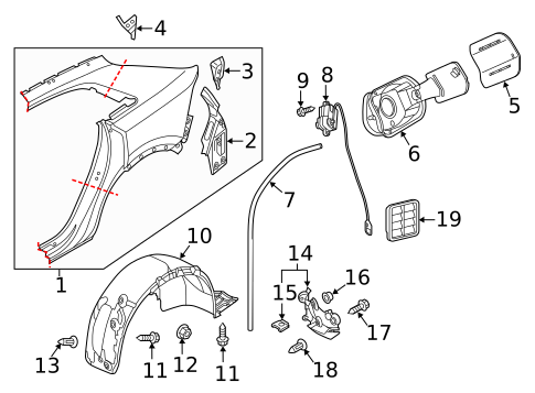 Quarter Panel & Components for 2022 Audi RS Q8 #0
