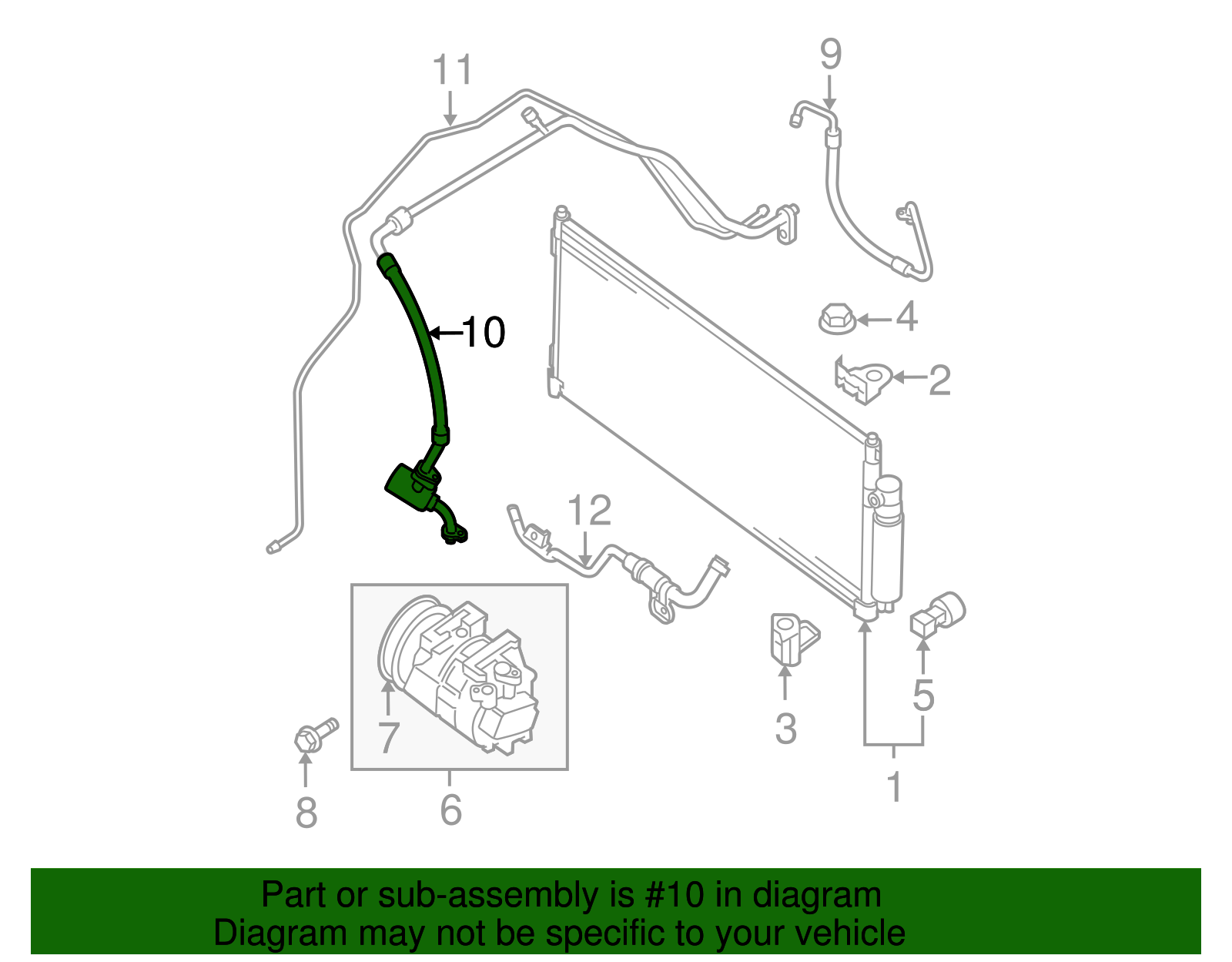 Pressure Hose - Nissan (92480-ZT52A)