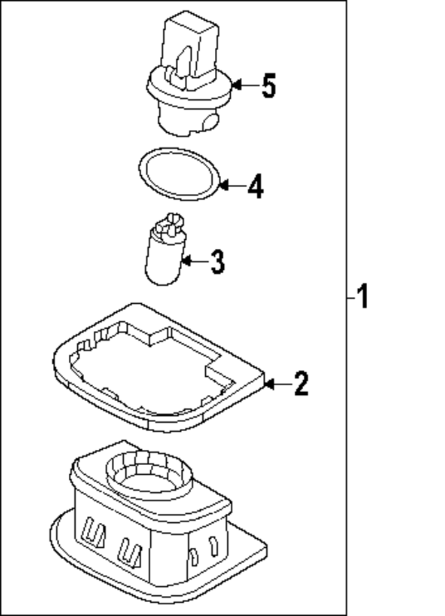 92530D4000 - : License Light Assembly Gasket for Hyundai Image