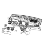 68436233AD - : Instrument Panel Cluster for Mopar Image