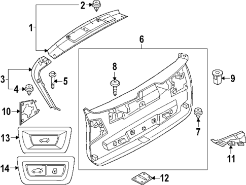 Interior Trim for 2016 BMW X1 #0