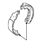 4761755 - Brakes: Rear Shoes for Chrysler: Fifth Avenue | Dodge: B150, B1500, B250, B2500, B350, B3500, D100, D150, D250, D350, Diplomat, Ram 1500 Van, Ram 2500 Van, Ram 3500 Van, Ramcharger, W100, W150, W250, W350 Image