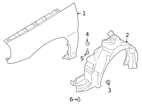 Fender & Components for 2004 Kia Rio #0