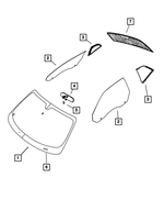 Front Door Glass, Left