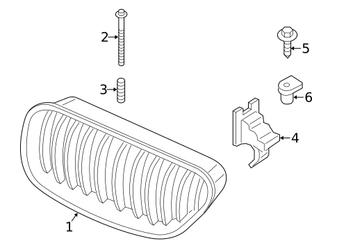 Grille & Components for 2015 BMW 650i xDrive #0