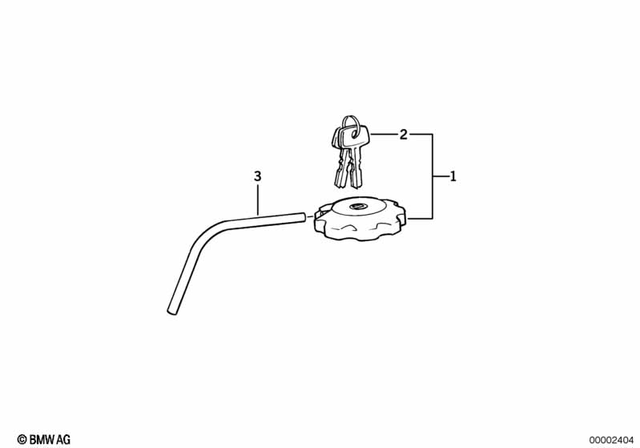 16111453817 - Fuel Supply: Lockable Filler Cap -  for BMW-Motorrad Image