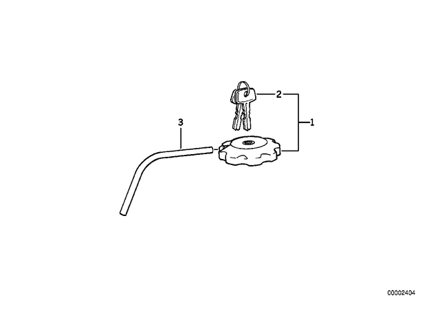 16111453817 - : Lockable Filler Cap for BMW-Motorrad Image