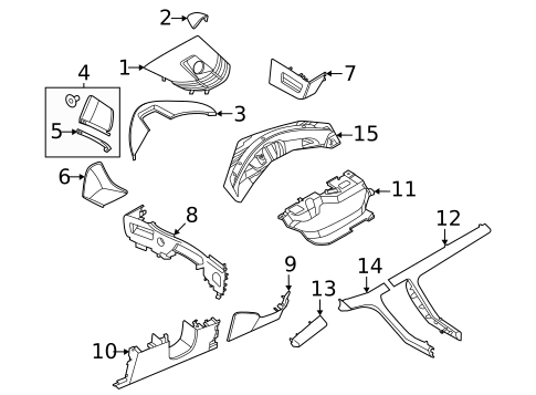 Instrument Panel Components for 2023 Porsche Taycan #0